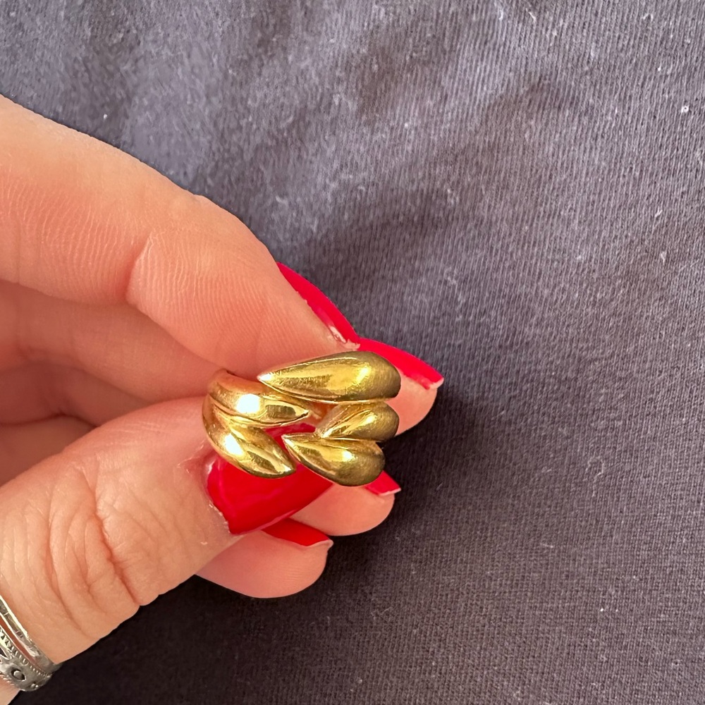 Vermeil chunky statement ring